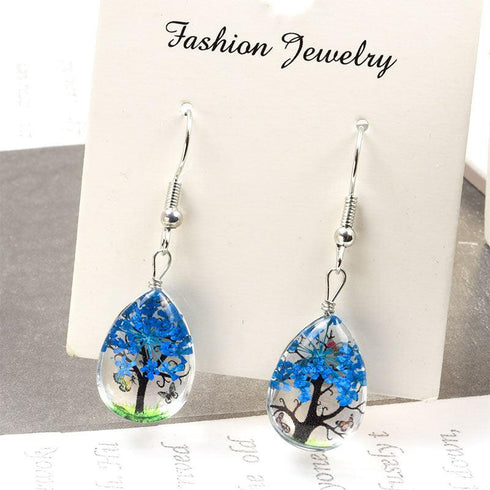 Dried Flower Elegant Earrings